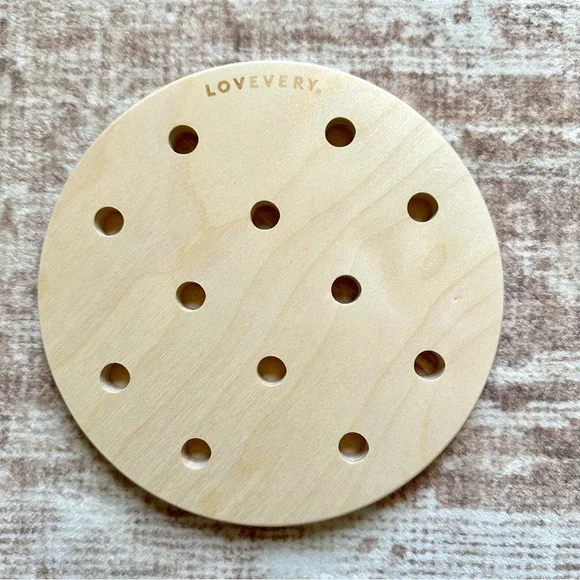 Lovevery Wooden Peg Stacking Board from “The Adventurer” kit, 16-18 months *EUC* - Picture 5 of 6